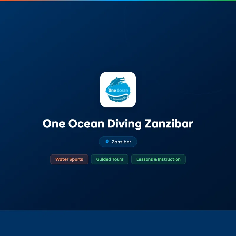 One Ocean Diving Zanzibar