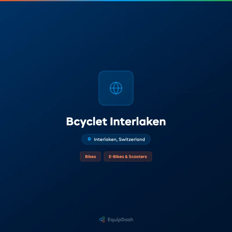 Bcyclet Interlaken