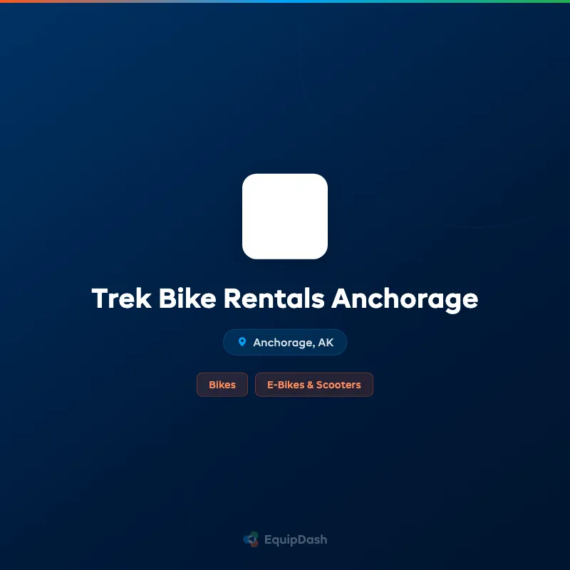 Trek Bike Rentals Anchorage