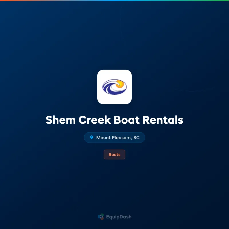 Shem Creek Boat Rentals