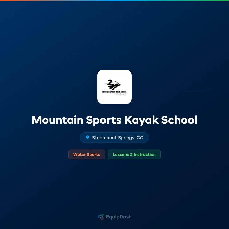 Mountain Sports Kayak School