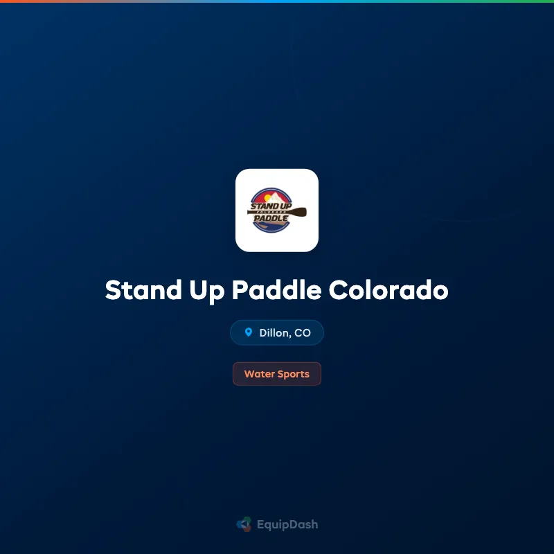 Stand Up Paddle Colorado