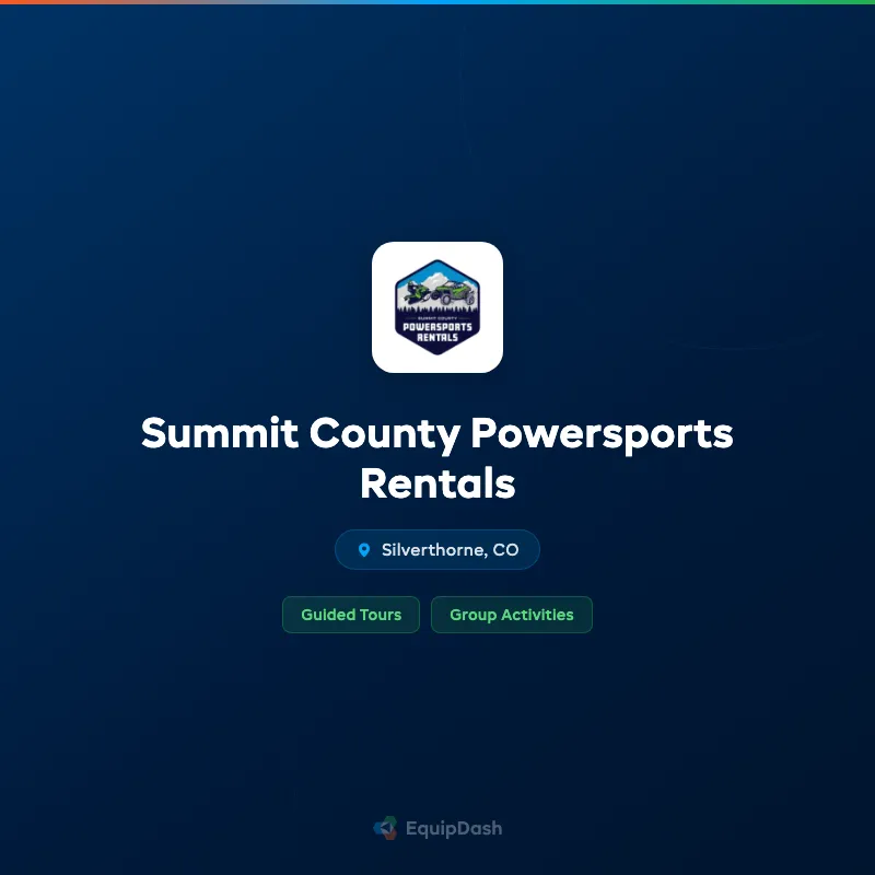 Summit County Powersports Rentals