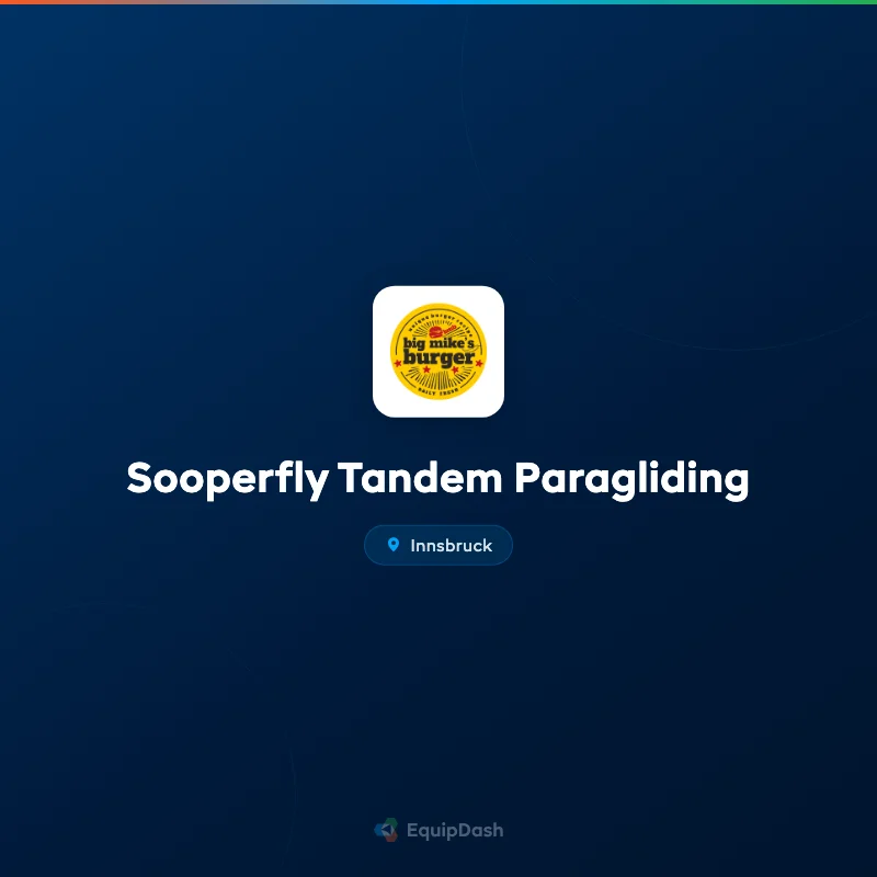 Sooperfly Tandem Paragliding