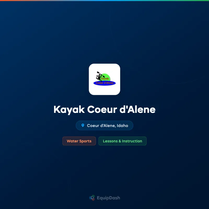 Kayak Coeur d'Alene