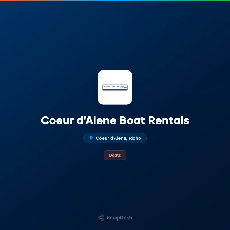 Coeur d'Alene Boat Rentals