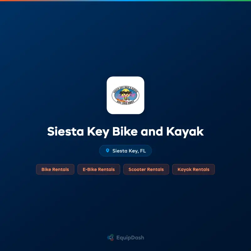 Siesta Key Bike and Kayak