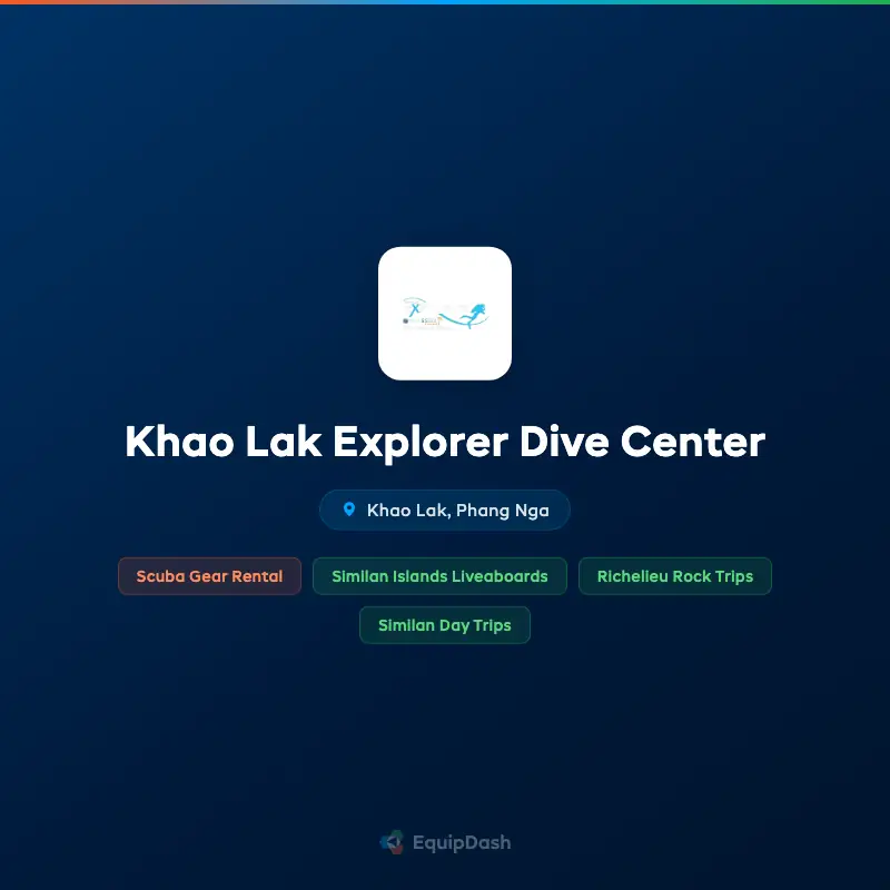 Khao Lak Explorer Dive Center