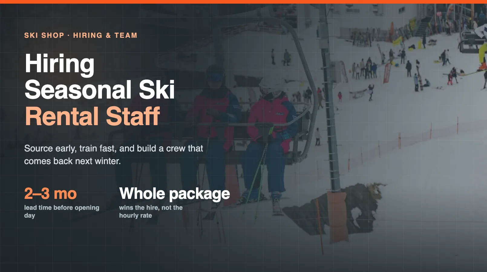 Hiring Seasonal Ski Rental Staff: Sourcing, Training, Retention