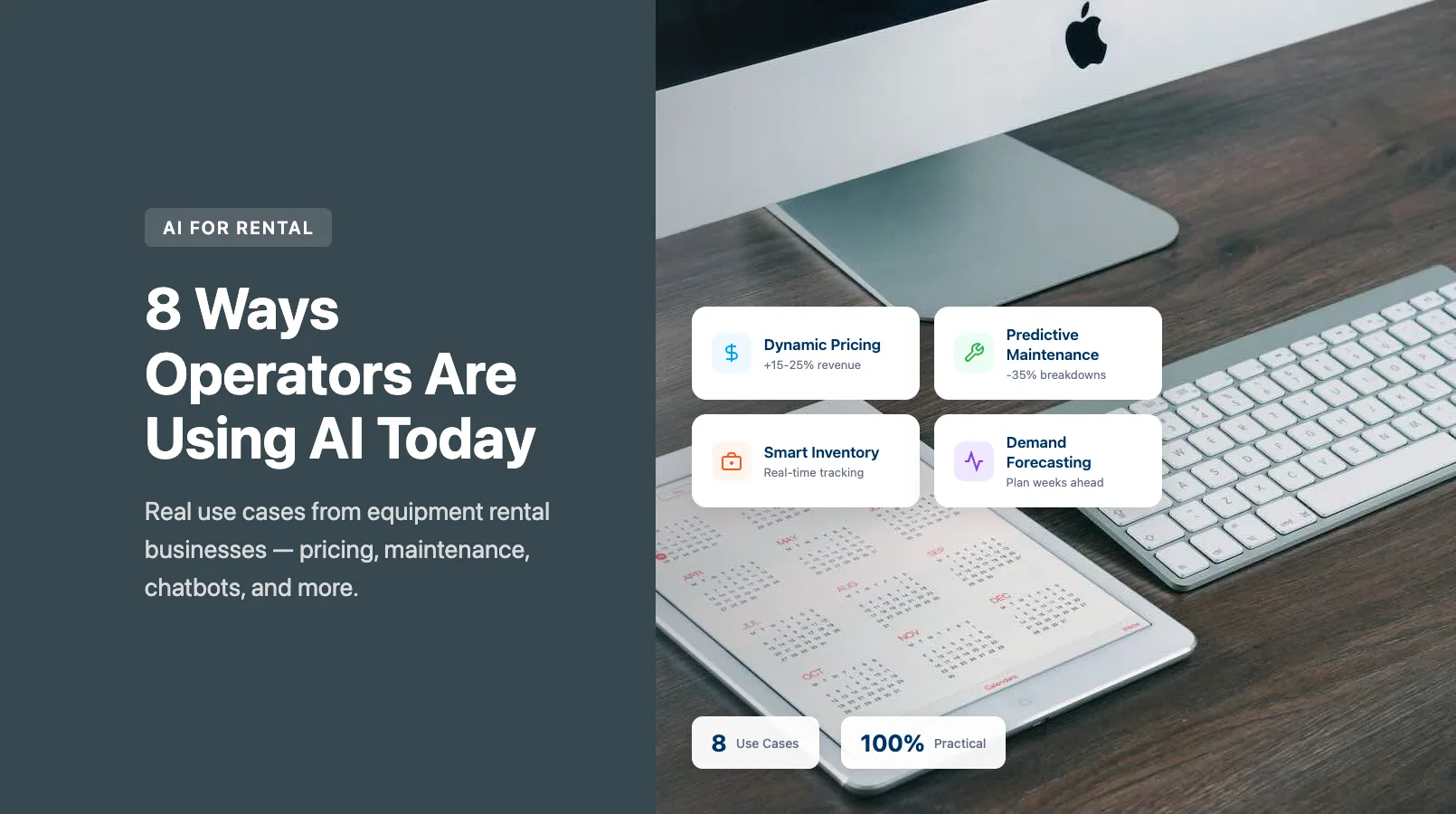AI Equipment Rental Use Cases: 8 Ways Operators Are Using AI Today