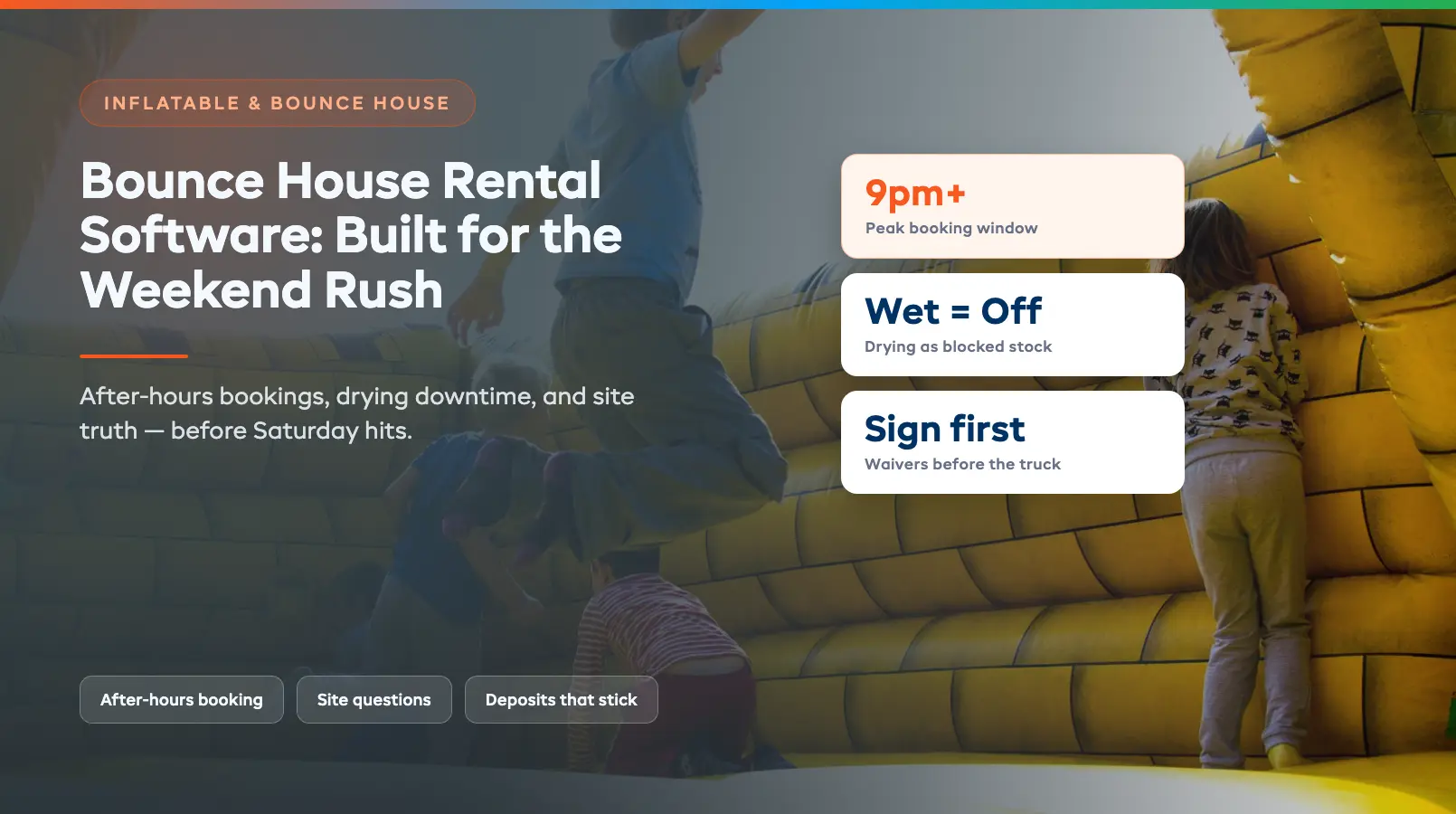 Bounce House Rental Software: Built for the Weekend Rush