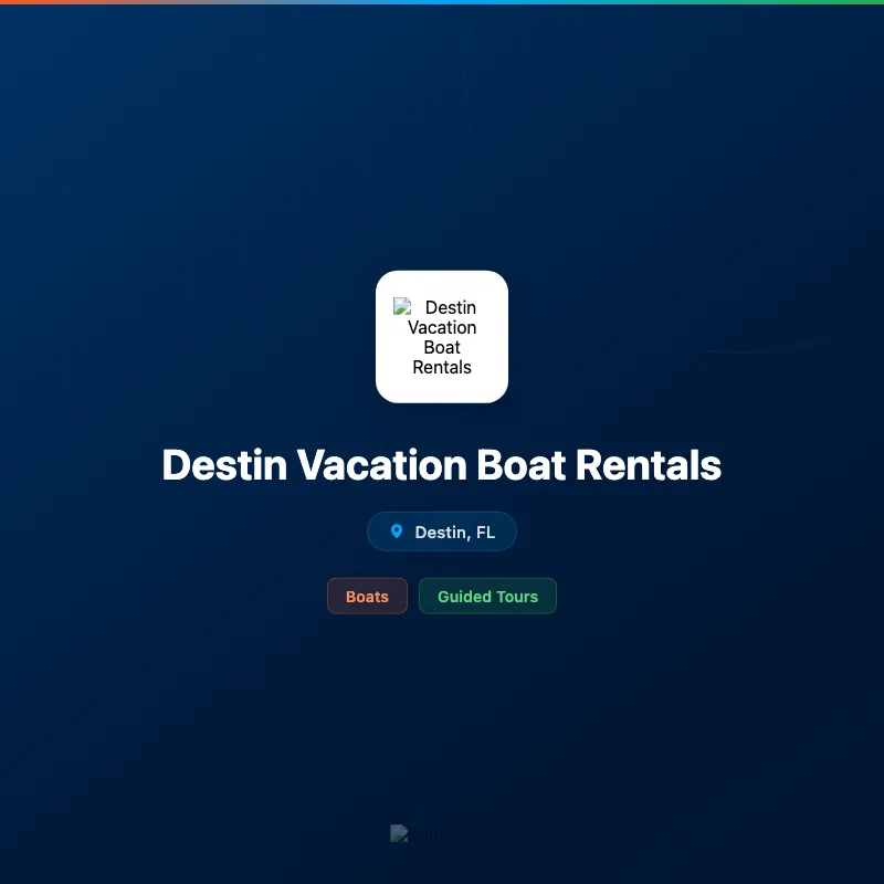 Destin Vacation Boat Rentals
