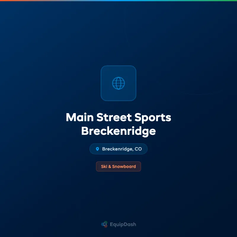 Main Street Sports Breckenridge