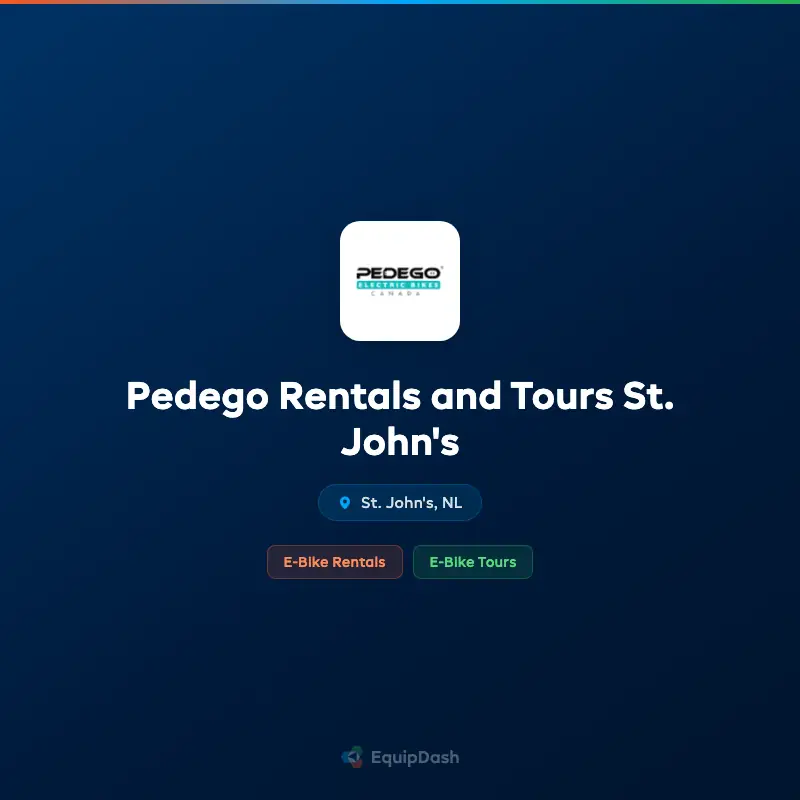 Pedego Rentals and Tours St. John's