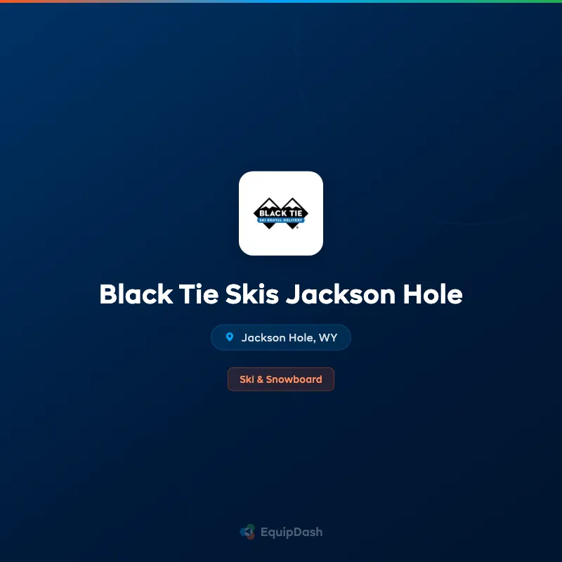 Black Tie Skis Jackson Hole