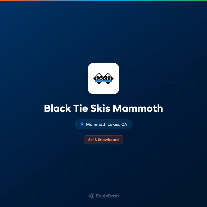 Black Tie Skis Mammoth