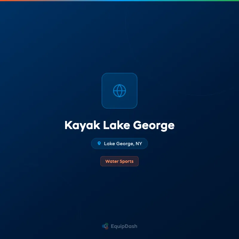 Kayak Lake George