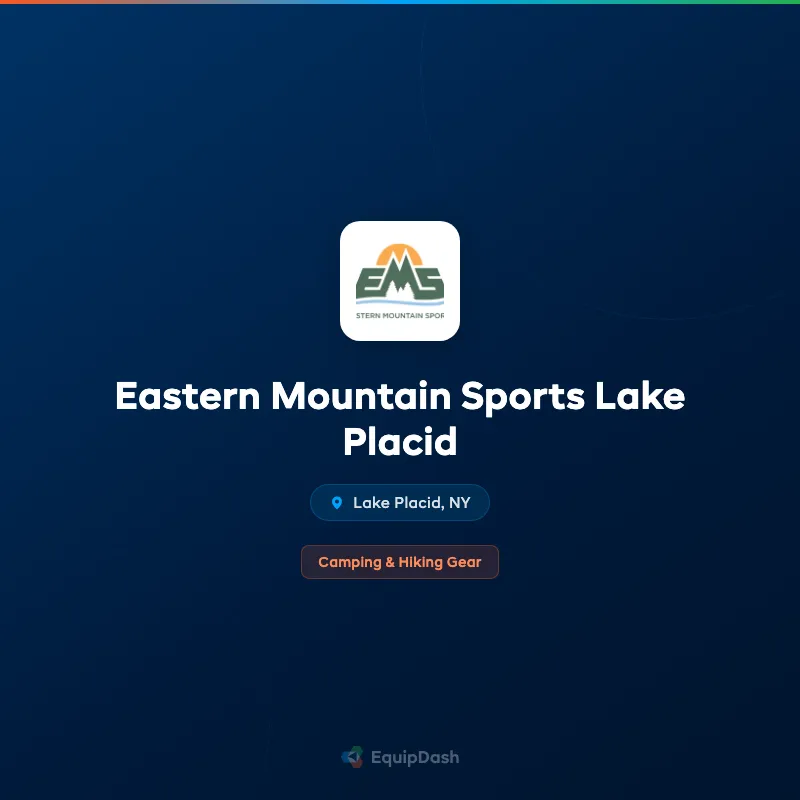 Eastern Mountain Sports Lake Placid