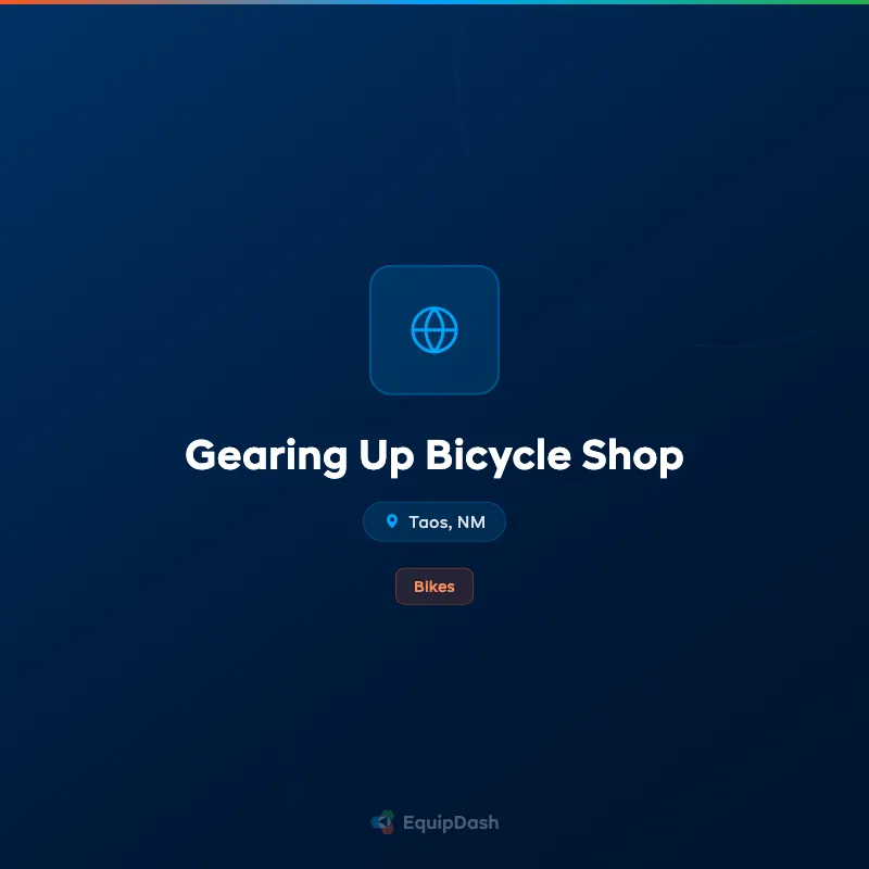 Gearing Up Bicycle Shop