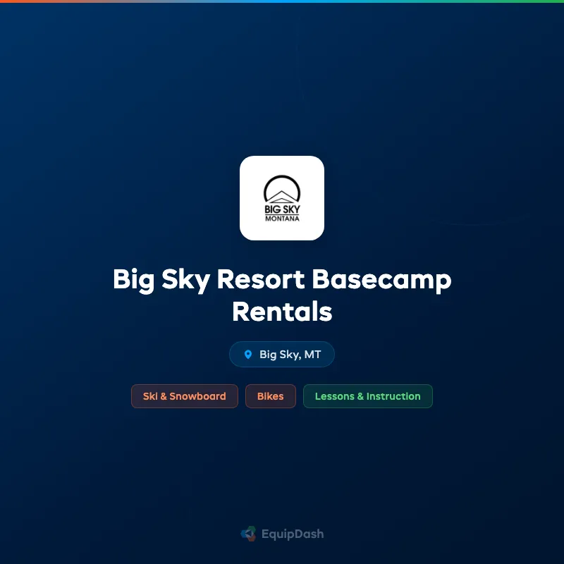 Big Sky Resort Basecamp Rentals
