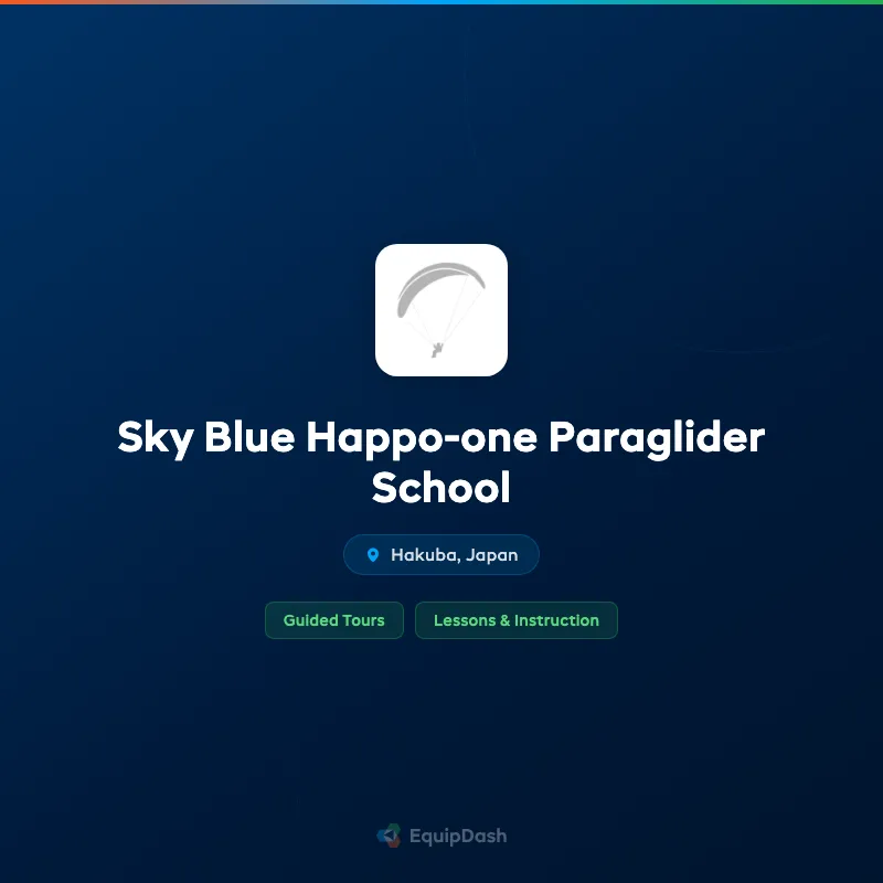 Sky Blue Happo-one Paraglider School