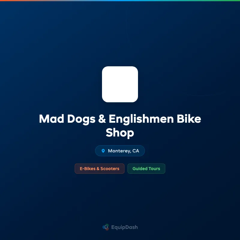 Mad Dogs & Englishmen Bike Shop