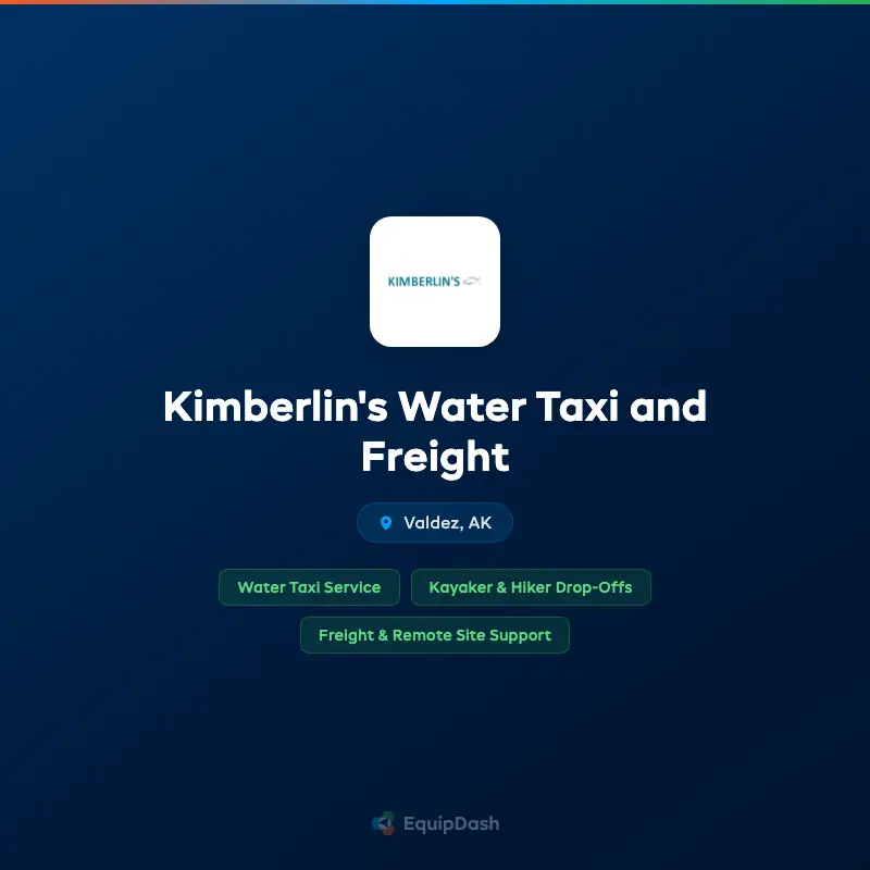 Kimberlin's Water Taxi and Freight