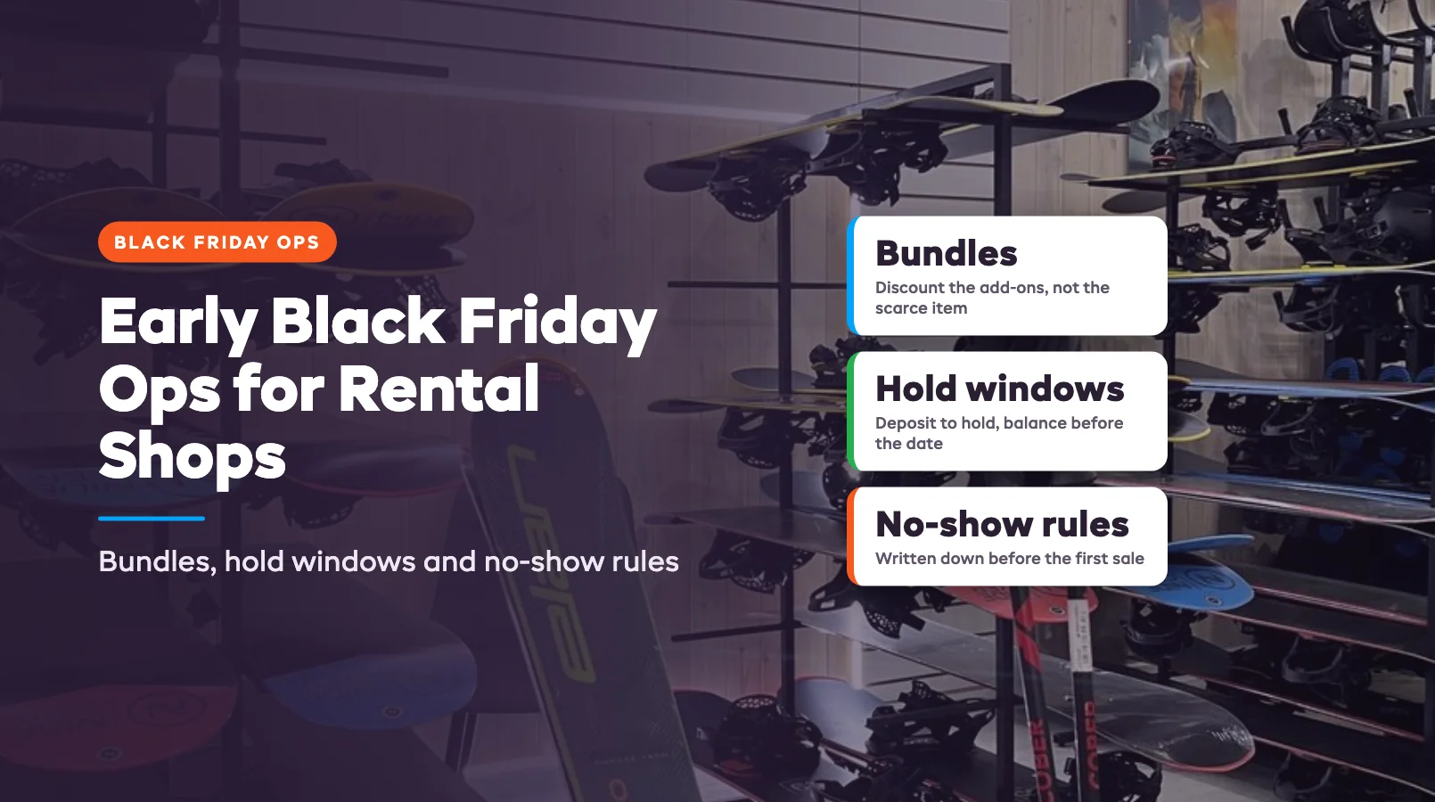 Early Black Friday Ops: Bundles, Hold Windows and No-Show Rules